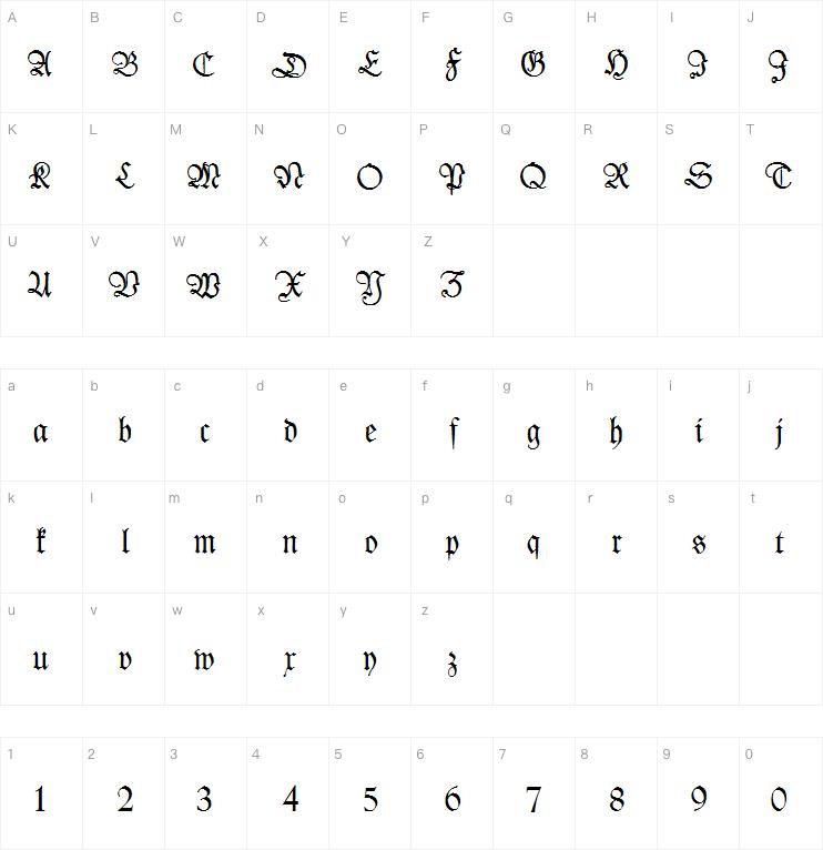 Kleist-Fraktur字体
