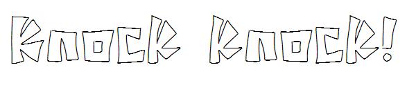 Knock knock!字体