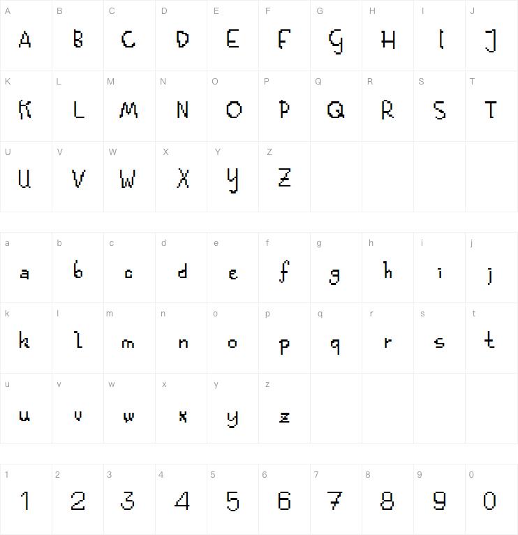 Kolquat Funky Bitm字体