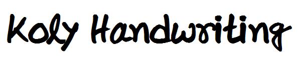 Koly Handwriting