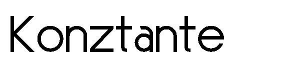 Konztante字体