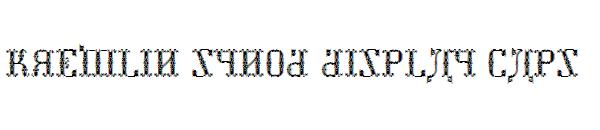 Kremlin Synod Display Caps字体