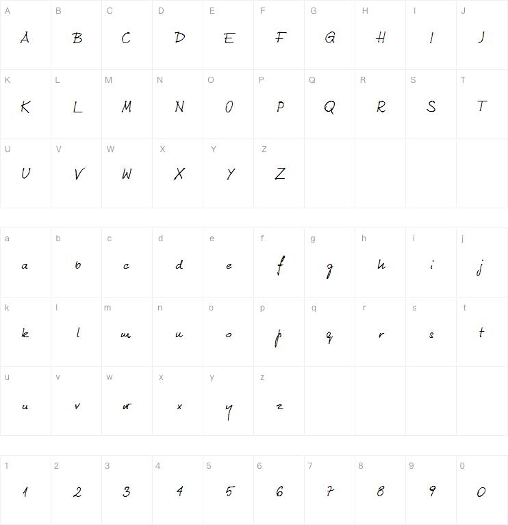 Kuba Reczny Neue字体