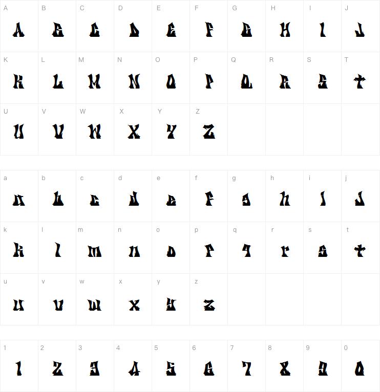 KZ Gravity字体