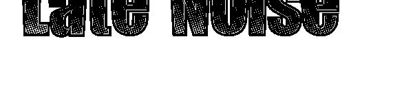 Late Noise字体