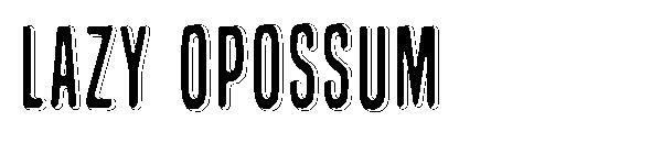 Lazy Opossum字体