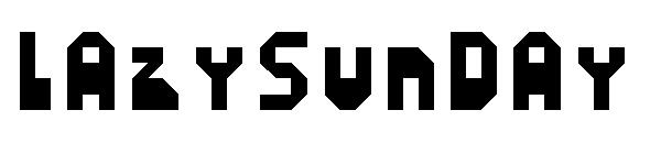 LazySunday字体