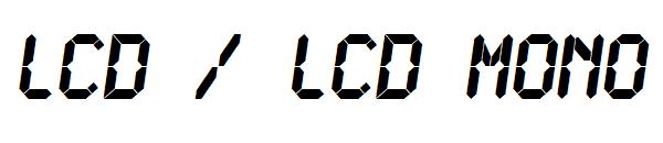 LCD / LCD Mono字体