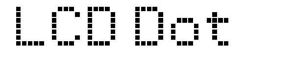 LCD Dot字体