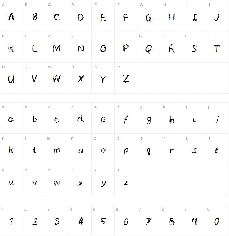 LC Scribbles字体