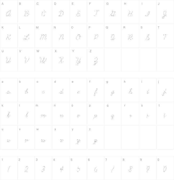 learning curve dashed字体