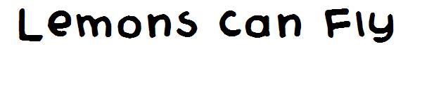 Lemons Can Fly字体
