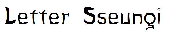 Letter Sseungi字体