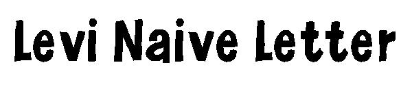 Levi Naive Letter字体