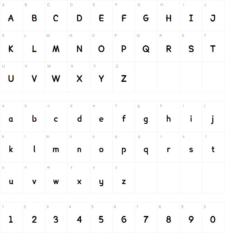 Lexie Readable Bold字体