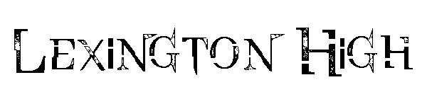 Lexington High字体
