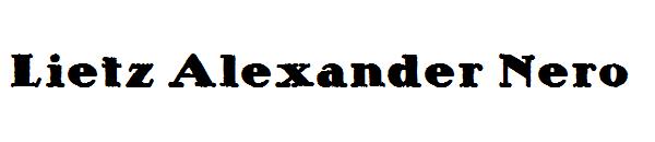 Lietz Alexander Nero字体