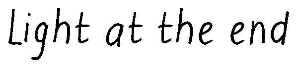 Light at the end字体