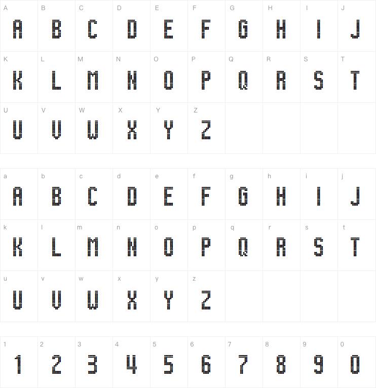 Lightdot 13x6字体