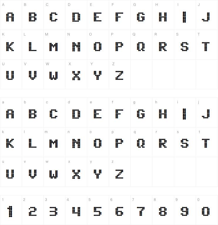 Lightdot 7x6字体