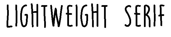 Lightweight Serif字体