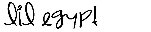 Lil Egypt字体