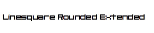 Linesquare Rounded Extended字体