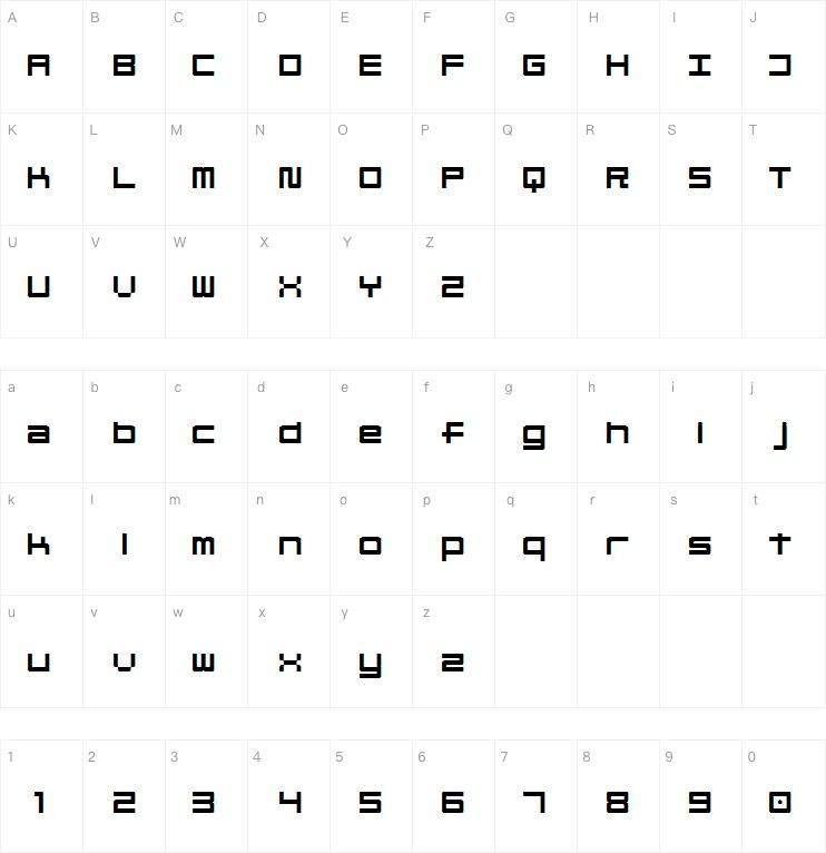 Linesquare Rounded Extended字体