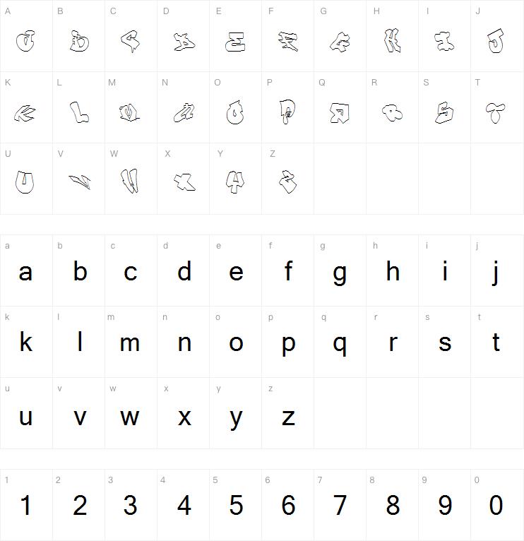 London Graffiti Alphabet字体