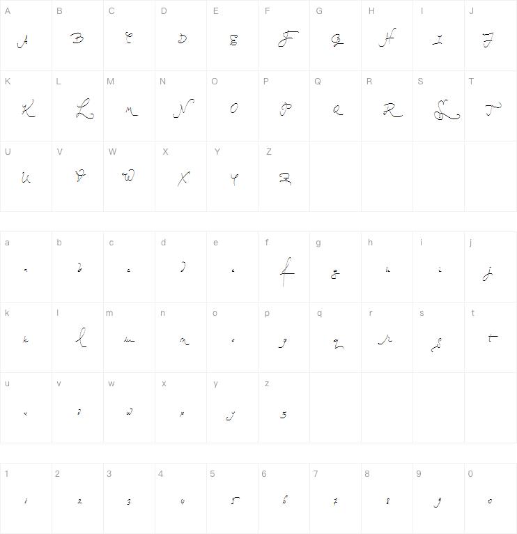 Loveletter No. 9字体