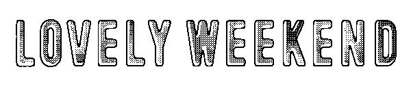 Lovely Weekend字体