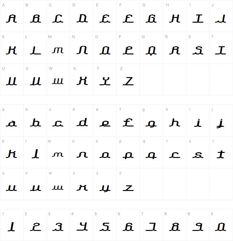 Lowdown BRK字体