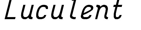 Luculent字体