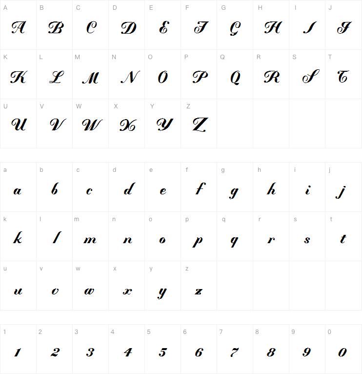 Mademoiselle K字体