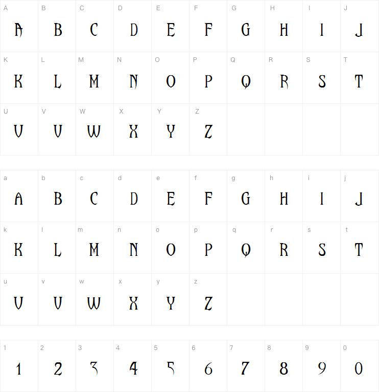 Maleficio字体