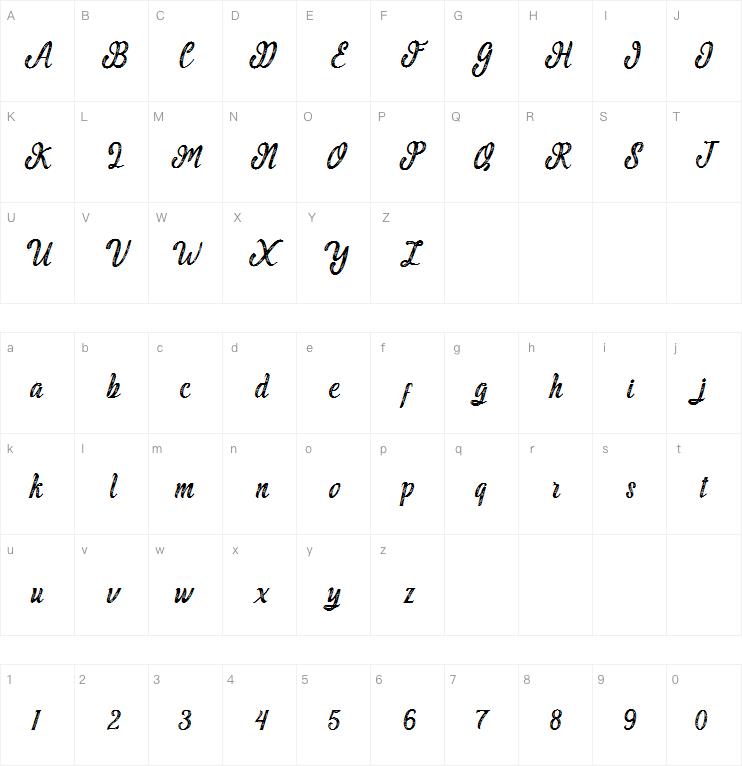 Malinda Script字体