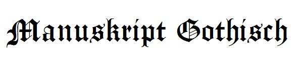 Manuskript Gothisch字体