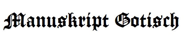 Manuskript Gotisch