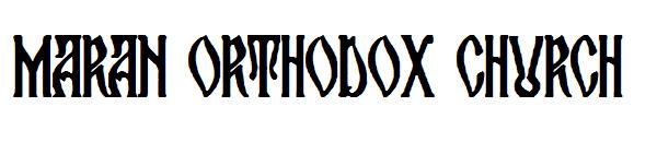 Maran Orthodox Church字体