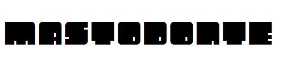 Mastodonte字体