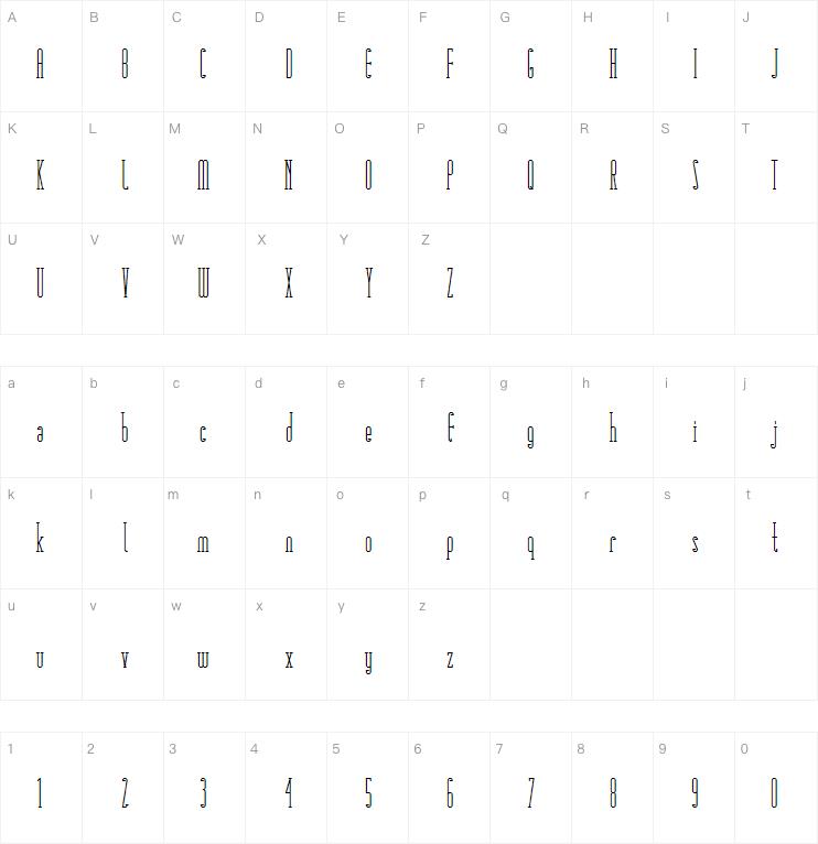 Matchbook Serif字体