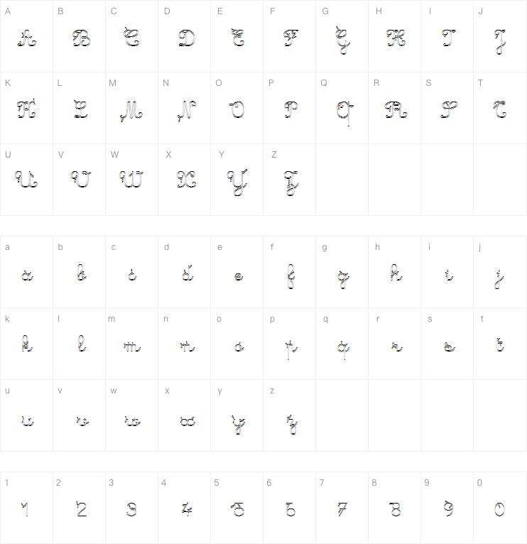 Maternellecolor Creuse字体