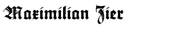 Maximilian Zier字体