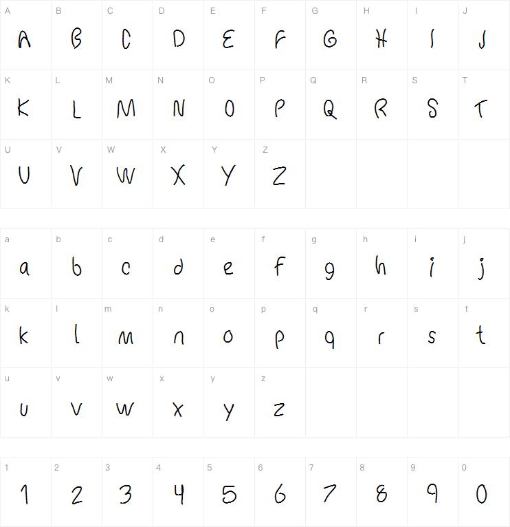 MB Chicken Scratch字体