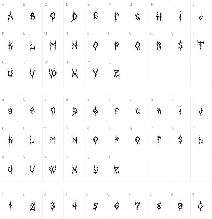 MB Gothic Dawn字体