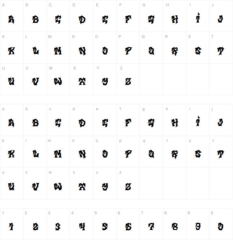 MB Gravitation字体