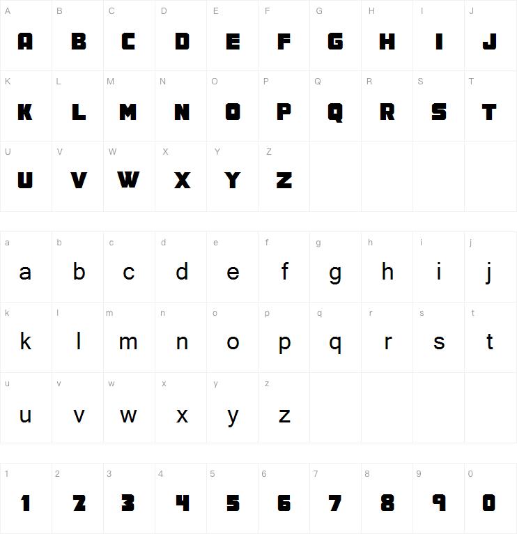 MEF Display字体