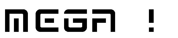 Mega !字体