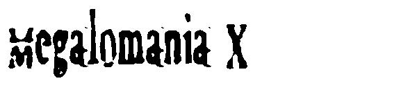 Megalomania X字体