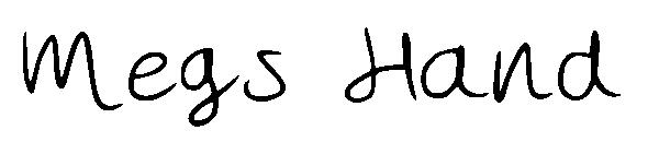 Megs Hand字体